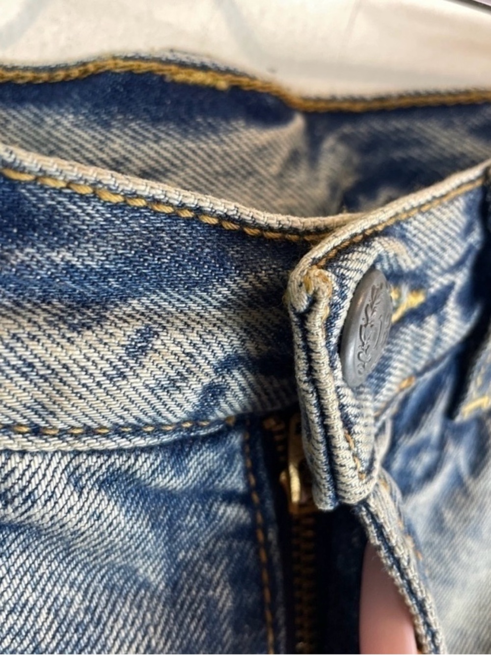 R13 Light Blue Distressed Cropped Ankle Jeans - Picture 14 of 14